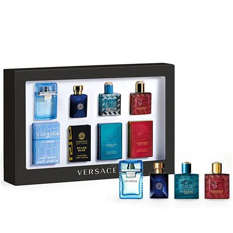 versace minis men|Versace mini perfume set boots.